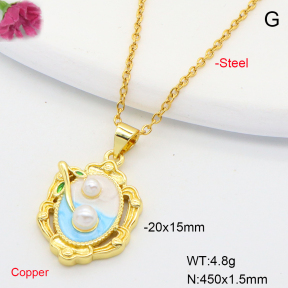 F6N301244avja-L002  Fashion Copper Necklace