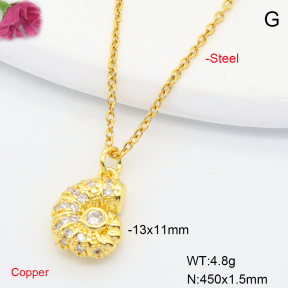 F6N408267vaia-L002  Fashion Copper Necklace