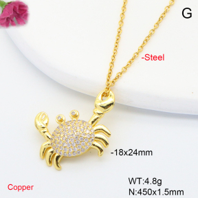 F6N408269ablb-L017  Fashion Copper Necklace
