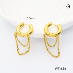 GEE002503vbpb-066  Handmade Polished  Stainless Steel Earrings