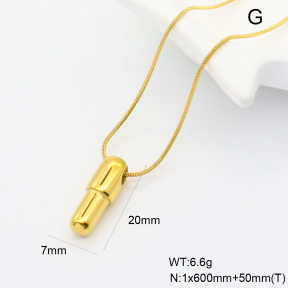GEN001946vbpb-066  Handmade Polished  Stainless Steel Necklace
