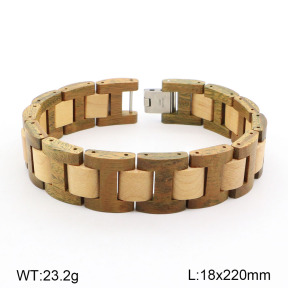 2B3003573ajia-264  Sandalwood   Stainless Steel Bracelet