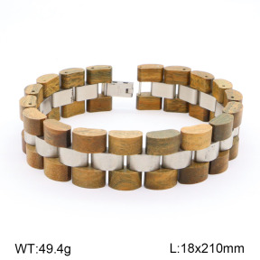 2B3003585ajma-264  Sandalwood   Stainless Steel Bracelet