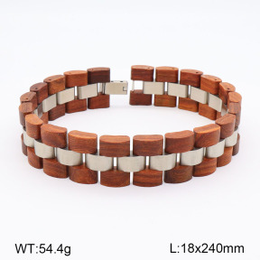 2B3003589ajma-264  Sandalwood   Stainless Steel Bracelet