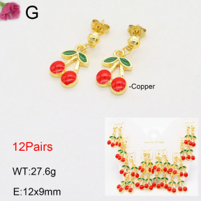 F2E300814aivb-K01  Fashion Copper Earrings