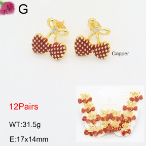 F2E300817aivb-K01  Fashion Copper Earrings