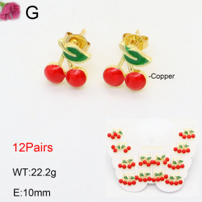 F2E300819aivb-K01  Fashion Copper Earrings