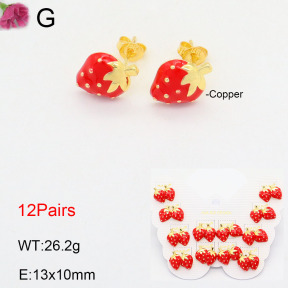 F2E300820aivb-K01  Fashion Copper Earrings