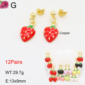 F2E300821aivb-K01  Fashion Copper Earrings
