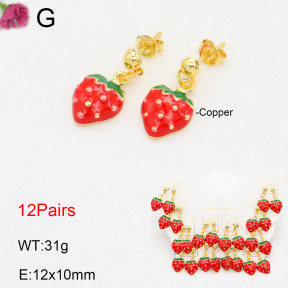 F2E300822aivb-K01  Fashion Copper Earrings
