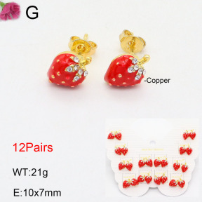 F2E300823aivb-K01  Fashion Copper Earrings