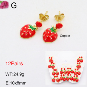 F2E300824aivb-K01  Fashion Copper Earrings