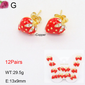 F2E300826aivb-K01  Fashion Copper Earrings