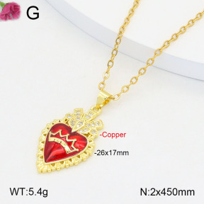 F2N300289vbnl-J183  Fashion Copper Necklace