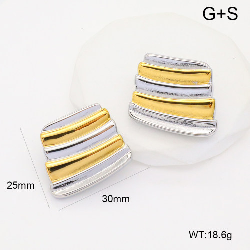 GEE002532vhha-066  Handmade Polished  Stainless Steel Earrings