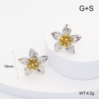 GEE002548vhha-066  316 Pin Handmade Polished  Stainless Steel Earrings  BC24110301E-PS