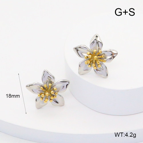 GEE002548vhha-066  316 Pin Handmade Polished  Stainless Steel Earrings  BC24110301E-PS