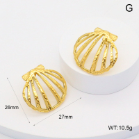 GEE002550bhva-066  316 Pin Handmade Polished  Stainless Steel Earrings  BC24120400E