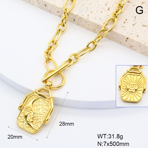 GEN001978vhkb-066  Handmade Polished  Stainless Steel Necklace  BC25020003N