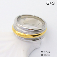 GER001298vhha-066  6-8#  Handmade Polished  Stainless Steel Ring