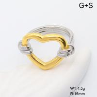 GER001299vhha-066  6-8#  Handmade Polished  Stainless Steel Ring