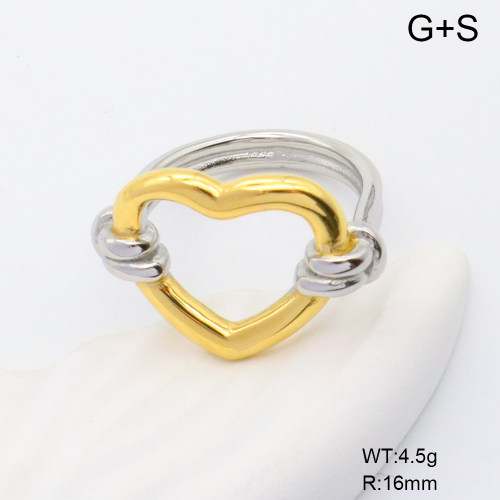 GER001299vhha-066  6-8#  Handmade Polished  Stainless Steel Ring