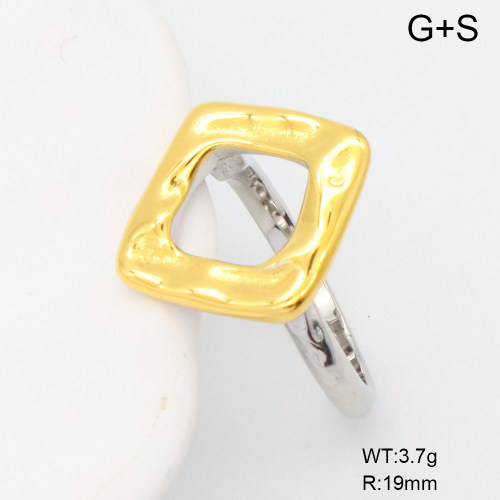 GER001306vhha-066  6-8#  Handmade Polished  Stainless Steel Ring