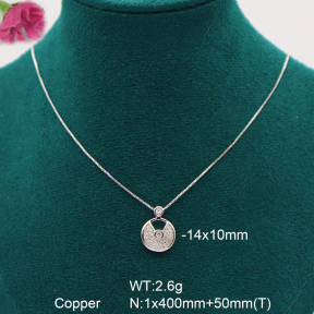 F6N408283bhia-K182  Fashion Copper Necklace