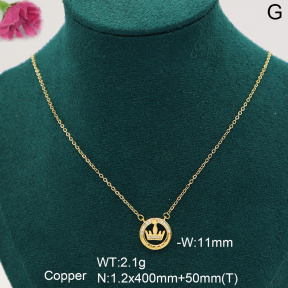 F6N408286vhha-K182  Fashion Copper Necklace