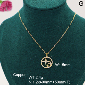 F6N408292bhia-K182  Fashion Copper Necklace