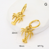 GEE002501bhia-066  Handmade Polished  Stainless Steel Earrings