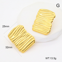 GEE002508bhva-066  Handmade Polished  Stainless Steel Earrings