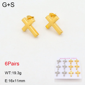 2E2005537vhpl-436  Stainless Steel Earrings