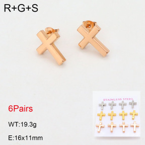 2E2005538vihb-436  Stainless Steel Earrings