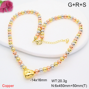 F6N200703vbpb-L002  Fashion Copper Necklace