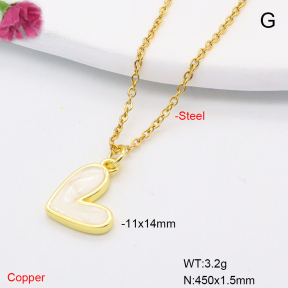 F6N200706vaia-L002  Fashion Copper Necklace