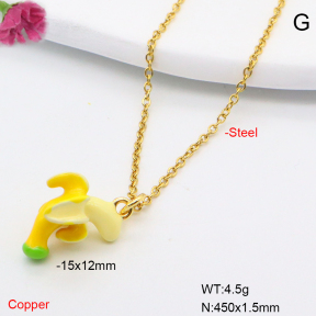 F6N200710aajl-L002  Fashion Copper Necklace
