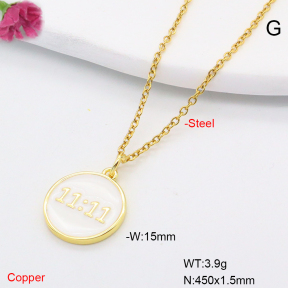 F6N200716vaia-L002  Fashion Copper Necklace
