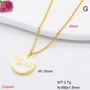 F6N200717vaia-L002  Fashion Copper Necklace