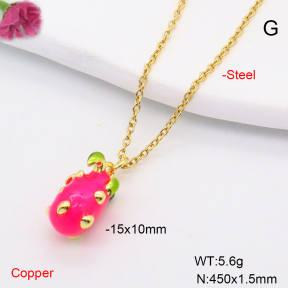 F6N200722avja-L002  Fashion Copper Necklace