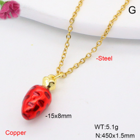 F6N200723avja-L002  Fashion Copper Necklace