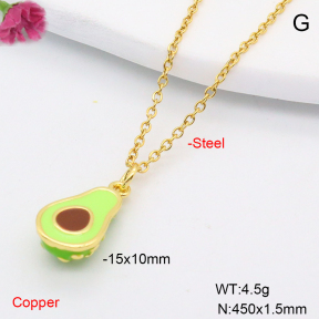 F6N200724avja-L002  Fashion Copper Necklace
