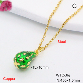 F6N200725avja-L002  Fashion Copper Necklace