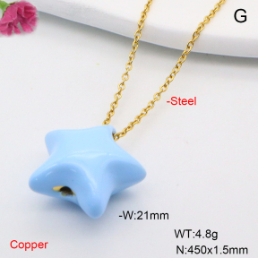 F6N200730baka-L002  Fashion Copper Necklace