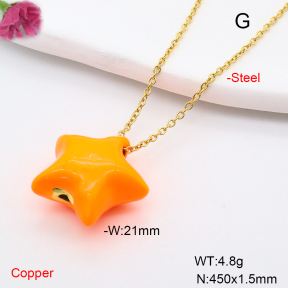 F6N200732baka-L002  Fashion Copper Necklace