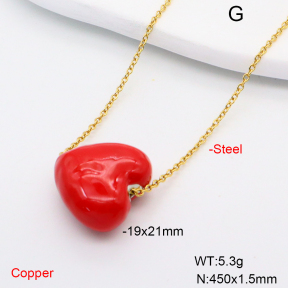 F6N200734baka-L002  Fashion Copper Necklace