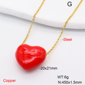 F6N200735baka-L002  Fashion Copper Necklace