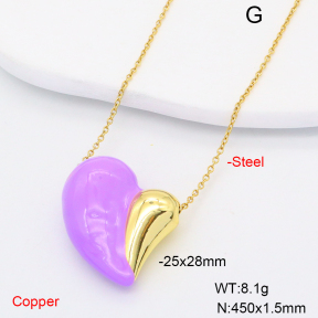 F6N200738aakl-L002  Fashion Copper Necklace