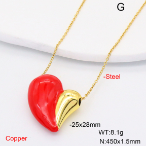 F6N200739aakl-L002  Fashion Copper Necklace