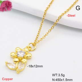 F6N408299vail-L002  Fashion Copper Necklace